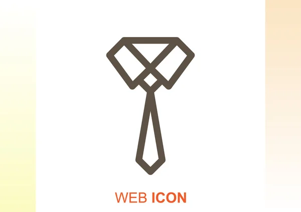 Записані краватки проста веб-іконка — стоковий вектор