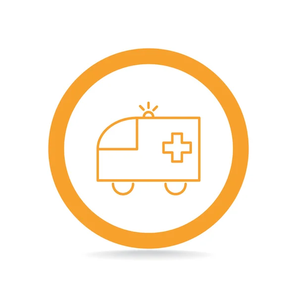 Ambulance car web icon — Stock Vector