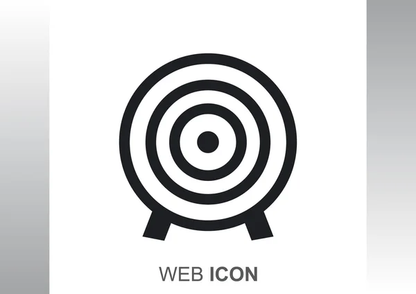 Rundade målikonen web — Stock vektor