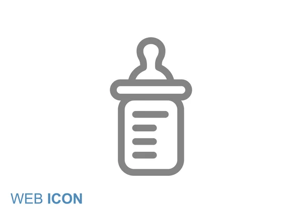 Icono de biberón simple — Vector de stock