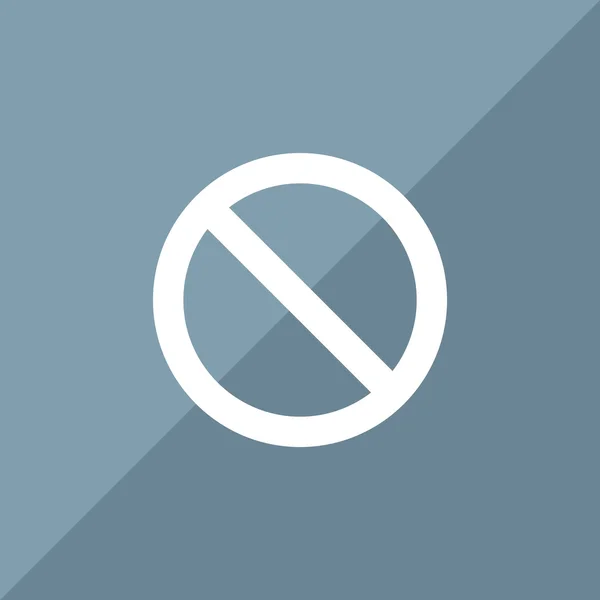 Símbolo de proibição Ícone Web — Vetor de Stock