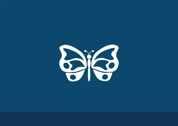 Icône web papillon simple — Image vectorielle