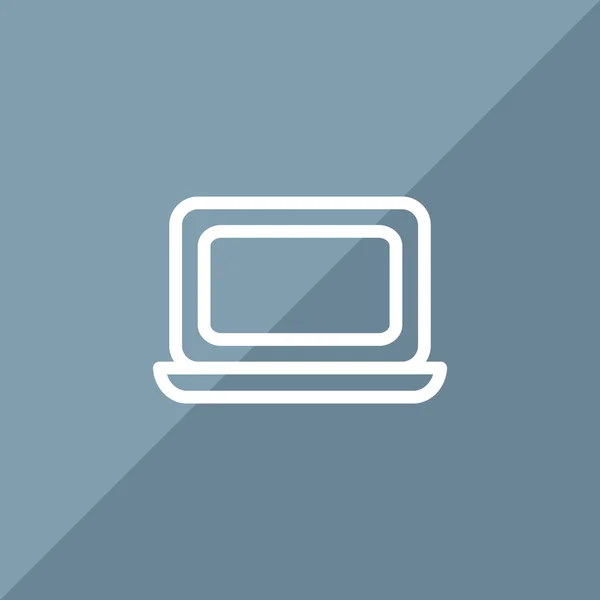 Einfache Laptop Web-Ikone — Stockvektor