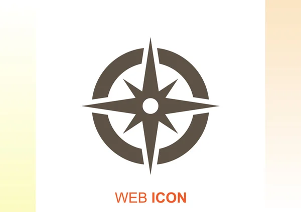 Compass web icon — Stock Vector