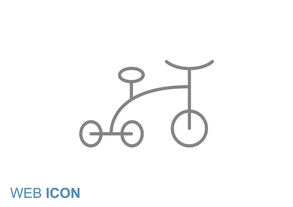 Triciclo do bebê ícone simples — Vetor de Stock