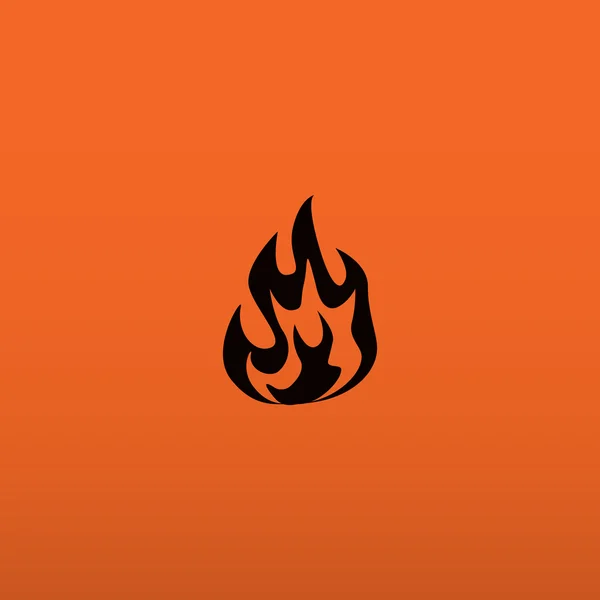 Fire flames web icon — Stock Vector