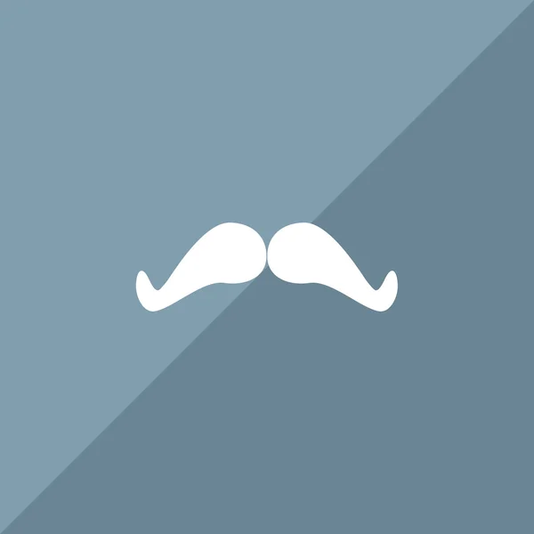 Doodle bigote simple icono web — Vector de stock