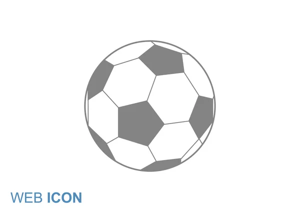 Futebol bola web ilustração — Vetor de Stock