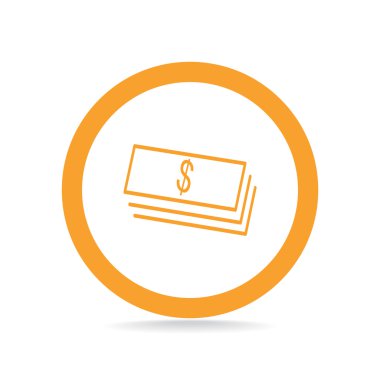 Dolar web simgesi yığını