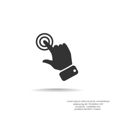 Dokunmatik ekran web simgesi