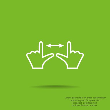 Dokunmatik ekran web simgesi