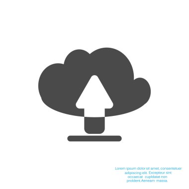 Bulut dosya karşıya yükleme simgesi