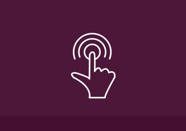 Dokunmatik ekran web simgesi