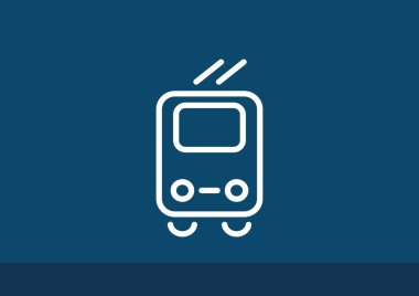 Basit tramvay web simgesi