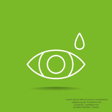 Basit simge göz damlası