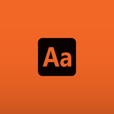 Smartphone alfabe işareti simgesi