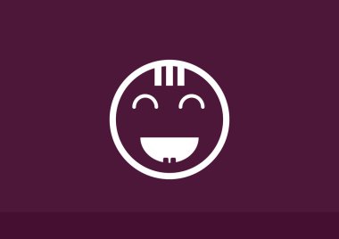 Mutlu bir çocuk yüzü doodle