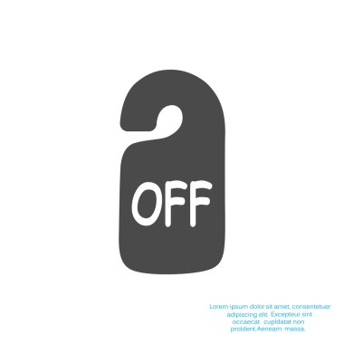 Etiket asılı üzerinde yazıt