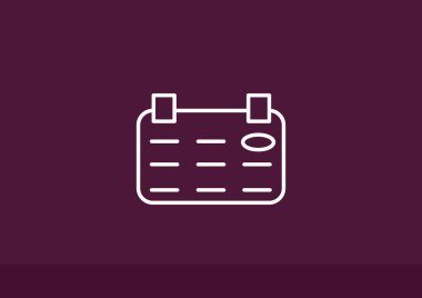 Takvim basit web simgesi yaprak