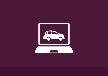 Dizüstü ekran araba ile