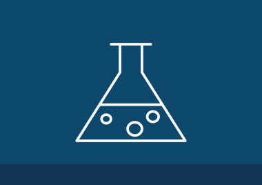 Kimyasal şişesi basit web simgesi