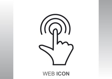 Dokunmatik ekran web simgesi