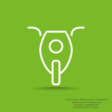 Basit motosiklet web simgesi