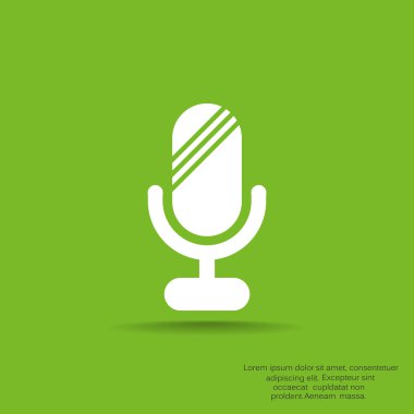 Basit mikrofon web simgesi