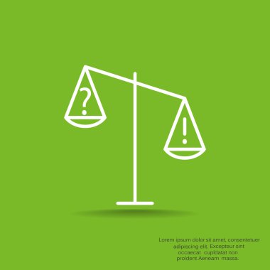 Adalet basit web simgesi ölçekleri