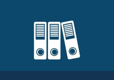 Belge klasörleri basit simgesi