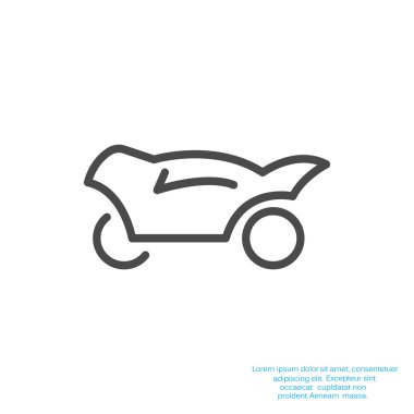 Basit motosiklet web simgesi