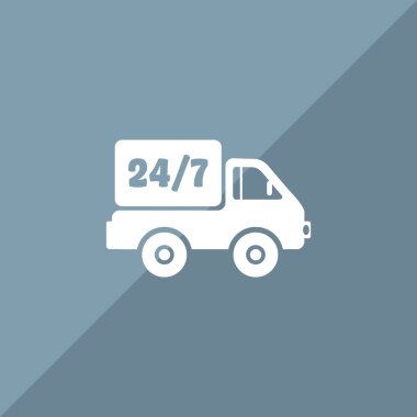 Kesintisiz sembolü ile kamyon