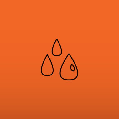 Sıvı damlacıkları basit web simgesi