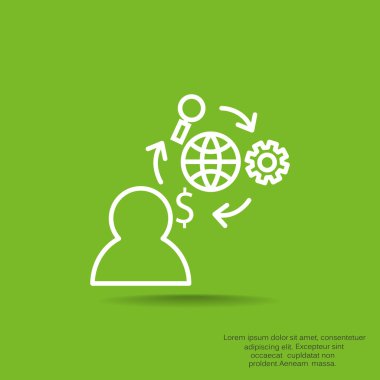 İş basit web simgeler kümesi