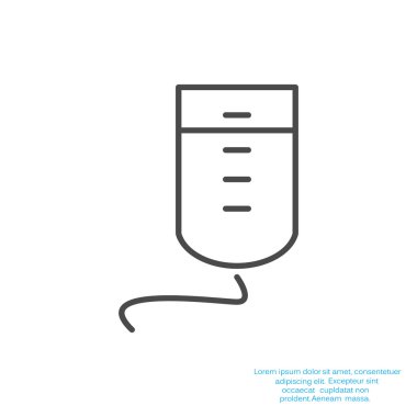 Damla sayacı basit web simgesi