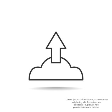 Bulut dosya karşıya yükleme simgesi