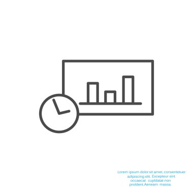 Saat web simgesi ile grafik