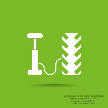 Hava pompası ve lastik web simgesi