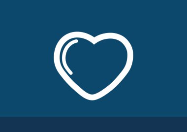 Basit kalp web simgesi