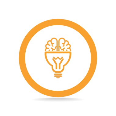 Ampul simgesi olan beyin