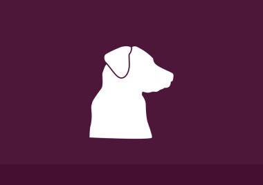 Yerli köpek siluet ile kayıt