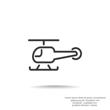Basit helikopter web simgesi