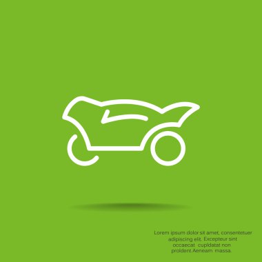 Basit motosiklet web simgesi