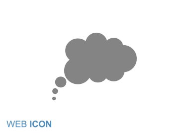 Bulut köpük basit web simgesi
