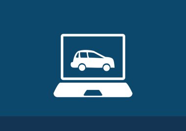 Dizüstü ekran araba ile