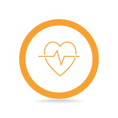 Kardiyoloji sembol basit simgesini