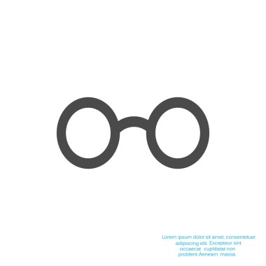 Retro yuvarlak gözlük simgesi