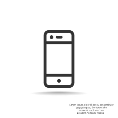 Boş ekranlı basit akıllı telefon