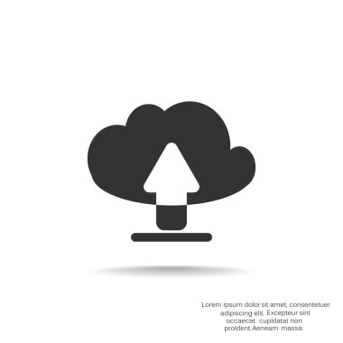 Bulut dosya karşıya yükleme simgesi