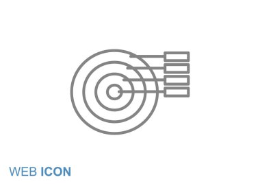 Yuvarlak Infographic web simgesi